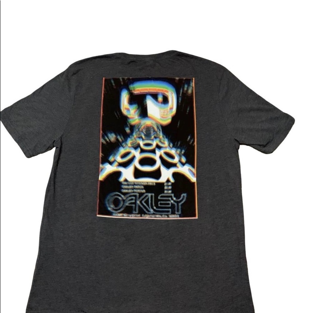 Oakley Large Grey Shirt with RGB design on back